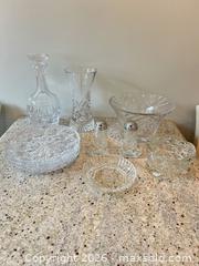 MaxSold Auction: Assorted Clear Cut Glass/Crystal Tableware Set - Toronto (Ontario, Canada) PARTNER MANAGED Downsizing Online Auction - Creekwood Drive