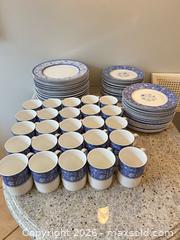 MaxSold Auction: Grafton Living English Fine Bone China Blue Floral Dinnerware - Toronto (Ontario, Canada) PARTNER MANAGED Downsizing Online Auction - Creekwood Drive