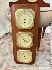 MaxSold Auction: Home Decor Lot: Mantel Clock, Weather Instruments, Ottoman, Pillow - Toronto (Ontario, Canada) PARTNER MANAGED Downsizing Online Auction - Creekwood Drive