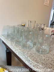 MaxSold Auction: Lot of 13 Clear Glass Mugs, Tankards & Stemmed Goblets - Toronto (Ontario, Canada) PARTNER MANAGED Downsizing Online Auction - Creekwood Drive
