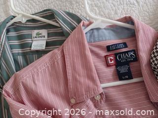 MaxSold Auction: Lot of 9 Men's Button-Down Dress Shirts, Mostly L/16-16½ - Toronto (Ontario, Canada) PARTNER MANAGED Downsizing Online Auction - Creekwood Drive