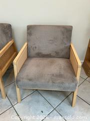 MaxSold Auction: Mid-Century Modern Gray Corduroy Lounge Chairs (Pair) - Toronto (Ontario, Canada) PARTNER MANAGED Downsizing Online Auction - Creekwood Drive