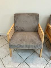 MaxSold Auction: Mid-Century Modern Gray Corduroy Lounge Chairs (Pair) - Toronto (Ontario, Canada) PARTNER MANAGED Downsizing Online Auction - Creekwood Drive