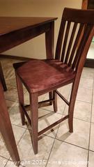 MaxSold Auction: Mission-Style Counter-Height Pub Table with 2 Stools - Toronto (Ontario, Canada) PARTNER MANAGED Downsizing Online Auction - Creekwood Drive