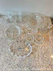 MaxSold Auction: Mixed Lot Clear Pressed-Cut Glass Servingware and Vases - Toronto (Ontario, Canada) PARTNER MANAGED Downsizing Online Auction - Creekwood Drive