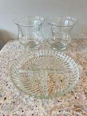 MaxSold Auction: Mixed Lot Clear Pressed-Cut Glass Servingware and Vases - Toronto (Ontario, Canada) PARTNER MANAGED Downsizing Online Auction - Creekwood Drive