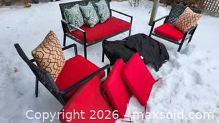MaxSold Auction: Outdoor Patio Seating Set - Loveseat, 2 Chairs & Coffee Table - Toronto (Ontario, Canada) PARTNER MANAGED Downsizing Online Auction - Creekwood Drive