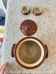 MaxSold Auction: Pearson's of Chesterfield Brown Glazed Bean Pot Set, 4 pcs - Toronto (Ontario, Canada) PARTNER MANAGED Downsizing Online Auction - Creekwood Drive