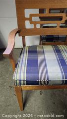 MaxSold Auction: Set of 4 Mid-Century Dining Chairs with Blue-Green Plaid Cushions - Toronto (Ontario, Canada) PARTNER MANAGED Downsizing Online Auction - Creekwood Drive