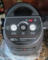 MaxSold Auction: Porter Cable Air Compressor  - Gloucester (Massachusetts, USA) SELLER MANAGED Downsizing Online Auction -  Fremont Street