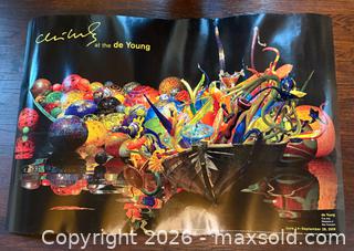 MaxSold Auction: Chihuly Art Glass Exhibition Poster De Young Museum - San Francisco (California, USA) SELLER MANAGED Estate Sale Online Auction - Kenwood Way
