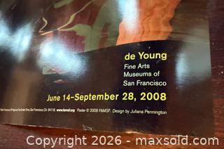MaxSold Auction: Chihuly Art Glass Exhibition Poster De Young Museum - San Francisco (California, USA) SELLER MANAGED Estate Sale Online Auction - Kenwood Way