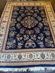 MaxSold Auction: HUGE Vintage Handmade Indian Wool Sarouk Area Rug - San Francisco (California, USA) SELLER MANAGED Estate Sale Online Auction - Kenwood Way