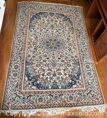 MaxSold Auction: HUGE Vintage Persian Kashan Handmade Medallion Area Rug - San Francisco (California, USA) SELLER MANAGED Estate Sale Online Auction - Kenwood Way