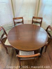 MaxSold Auction: Vintage Antique Wooden Duncan Phyfe Style Dining Set - San Francisco (California, USA) SELLER MANAGED Estate Sale Online Auction - Kenwood Way