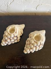 MaxSold Auction: Vintage Red Wing Rumrill Pottery White Grape Cluster Candle Holders - San Francisco (California, USA) SELLER MANAGED Estate Sale Online Auction - Kenwood Way