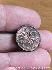 MaxSold Auction: 1941 High Grade 1 cent coin of Canada  - Battersea (Ontario, Canada) SELLER MANAGED Downsizing Online Auction - Battersea Road