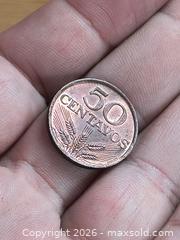 MaxSold Auction: 50 Centavos Gem Mint Copper Coin - Battersea (Ontario, Canada) SELLER MANAGED Downsizing Online Auction - Battersea Road