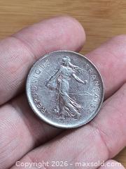 MaxSold Auction: 5 Francs Coin of England Higher grade  - Battersea (Ontario, Canada) SELLER MANAGED Downsizing Online Auction - Battersea Road