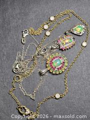 MaxSold Auction: Sterling SIlver Opal Necklaces - Peekskill (New York, USA) PARTNER MANAGED Reseller Online Auction -  Diven Street (CONDO)