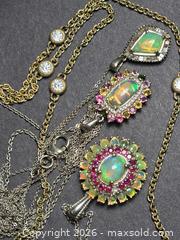 MaxSold Auction: Sterling SIlver Opal Necklaces - Peekskill (New York, USA) PARTNER MANAGED Reseller Online Auction -  Diven Street (CONDO)