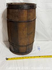 MaxSold Auction: Antique Wooden Nail Keg Barrel  - Ottawa (Ontario, Canada) SELLER MANAGED Downsizing Online Auction -  Prince Albert Street