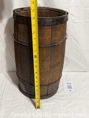 MaxSold Auction: Antique Wooden Nail Keg Barrel  - Ottawa (Ontario, Canada) SELLER MANAGED Downsizing Online Auction -  Prince Albert Street