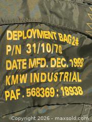 MaxSold Auction: Fostex Garments Para Bag Olive Green Military Paratrooper Style  - Ottawa (Ontario, Canada) SELLER MANAGED Downsizing Online Auction -  Prince Albert Street