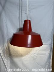 MaxSold Auction: Mid Century Modern Danish Red Enamel Pendant Lamp Louis Poulsen  - Ottawa (Ontario, Canada) SELLER MANAGED Downsizing Online Auction -  Prince Albert Street