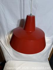 MaxSold Auction: Mid Century Modern Danish Red Enamel Pendant Lamp Louis Poulsen  - Ottawa (Ontario, Canada) SELLER MANAGED Downsizing Online Auction -  Prince Albert Street