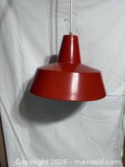 MaxSold Auction: Mid Century Modern Danish Red Enamel Pendant Lamp Louis Poulsen  - Ottawa (Ontario, Canada) SELLER MANAGED Downsizing Online Auction -  Prince Albert Street
