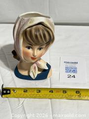 MaxSold Auction: RARE 1960's Relpo Teen Girl Scarf Lady Head Vase Collectible #K1615 - Ottawa (Ontario, Canada) SELLER MANAGED Downsizing Online Auction -  Prince Albert Street