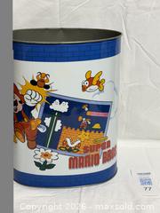 MaxSold Auction: RARE 1988 Metal Waste Garbage Can Super Mario Bros. Nintendo  - Ottawa (Ontario, Canada) SELLER MANAGED Downsizing Online Auction -  Prince Albert Street