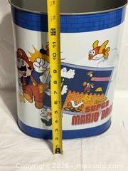 MaxSold Auction: RARE 1988 Metal Waste Garbage Can Super Mario Bros. Nintendo  - Ottawa (Ontario, Canada) SELLER MANAGED Downsizing Online Auction -  Prince Albert Street