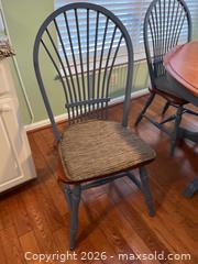MaxSold Auction: 48" Round Kitchen Table with 4 chairs + 20" leaf - Charlestown Township (Pennsylvania, USA) SELLER MANAGED Moving Online Auction - Huntingdon Court (CONDO)