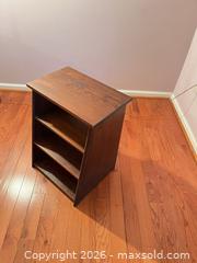 MaxSold Auction: Printer stand/bookshelf - solid wood - Charlestown Township (Pennsylvania, USA) SELLER MANAGED Moving Online Auction - Huntingdon Court (CONDO)