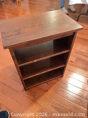 MaxSold Auction: Printer stand/bookshelf - solid wood - Charlestown Township (Pennsylvania, USA) SELLER MANAGED Moving Online Auction - Huntingdon Court (CONDO)