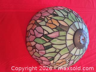 MaxSold Auction: Tiffany Style Stained Glass Lamp and tissue box cover - Charlestown Township (Pennsylvania, USA) SELLER MANAGED Moving Online Auction - Huntingdon Court (CONDO)