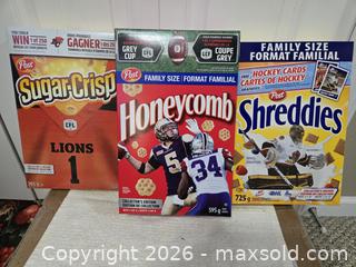 MaxSold Auction: Cereal box lot # 18 - Abbotsford (British Columbia, Canada) SELLER MANAGED Downsizing Online Auction - Auguston Parkway South                 