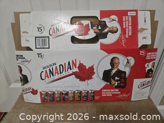 MaxSold Auction: Empty Molson Canadian beer box - Abbotsford (British Columbia, Canada) SELLER MANAGED Downsizing Online Auction - Auguston Parkway South                 