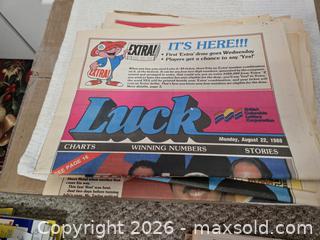 MaxSold Auction: Lottery newspapers  - Abbotsford (British Columbia, Canada) SELLER MANAGED Downsizing Online Auction - Auguston Parkway South                 