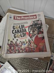 MaxSold Auction: The Province newspaper lot Olympics in Vancouver 2010 - Abbotsford (British Columbia, Canada) SELLER MANAGED Downsizing Online Auction - Auguston Parkway South                 