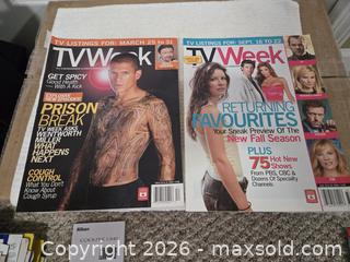 MaxSold Auction: TV Guide Week magazine lot # 8 - Abbotsford (British Columbia, Canada) SELLER MANAGED Downsizing Online Auction - Auguston Parkway South                 