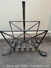 MaxSold Auction: Iron golf themed magazine rack - Toronto (Ontario, Canada) SELLER MANAGED Moving Online Auction - Tennis Crescent