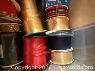 MaxSold Auction: Lot of xmas ribbons and tags - Toronto (Ontario, Canada) SELLER MANAGED Moving Online Auction - Tennis Crescent