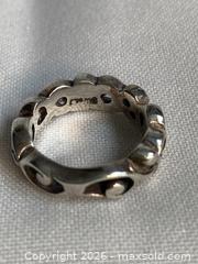 MaxSold Auction: 925 Sterling Silver DECORATED BAND Ring Size 6 - Shelburne (Ontario, Canada) SELLER MANAGED Downsizing Online Auction - Main Street East