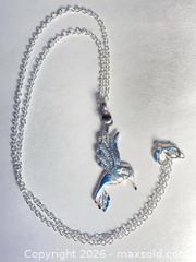 MaxSold Auction: 925 Sterling Silver HUMMINGBIRD PENDANT Necklace - Shelburne (Ontario, Canada) SELLER MANAGED Downsizing Online Auction - Main Street East
