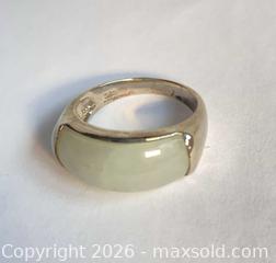 MaxSold Auction: 925 Sterling Silver JADE Ring S8 - Shelburne (Ontario, Canada) SELLER MANAGED Downsizing Online Auction - Main Street East