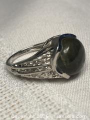 MaxSold Auction: 925 Sterling Silver LABRADORITE Ring Size 7 - Shelburne (Ontario, Canada) SELLER MANAGED Downsizing Online Auction - Main Street East