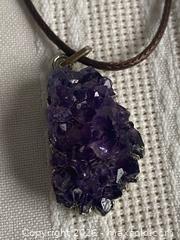 MaxSold Auction: AMYTHYST CRYSTAL Necklace - Shelburne (Ontario, Canada) SELLER MANAGED Downsizing Online Auction - Main Street East
